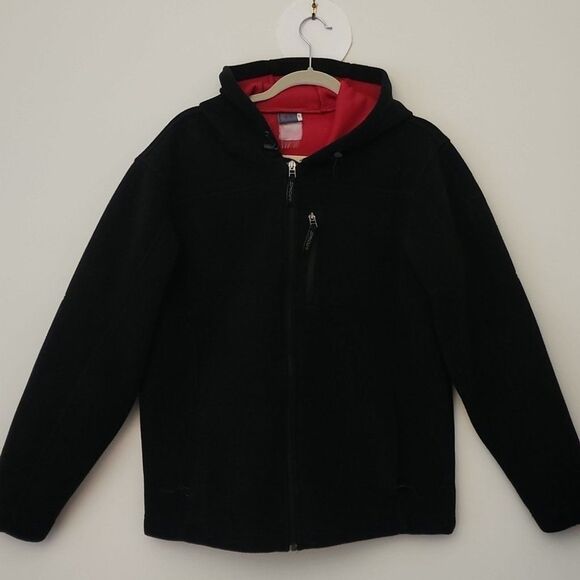 Spyder Black Thick Fleece Hooded Zipped Jacket M - Picture 2 of 10